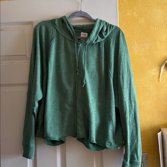 PINK Victoria's Secret Green Hoodie - Picture 1 of 3
